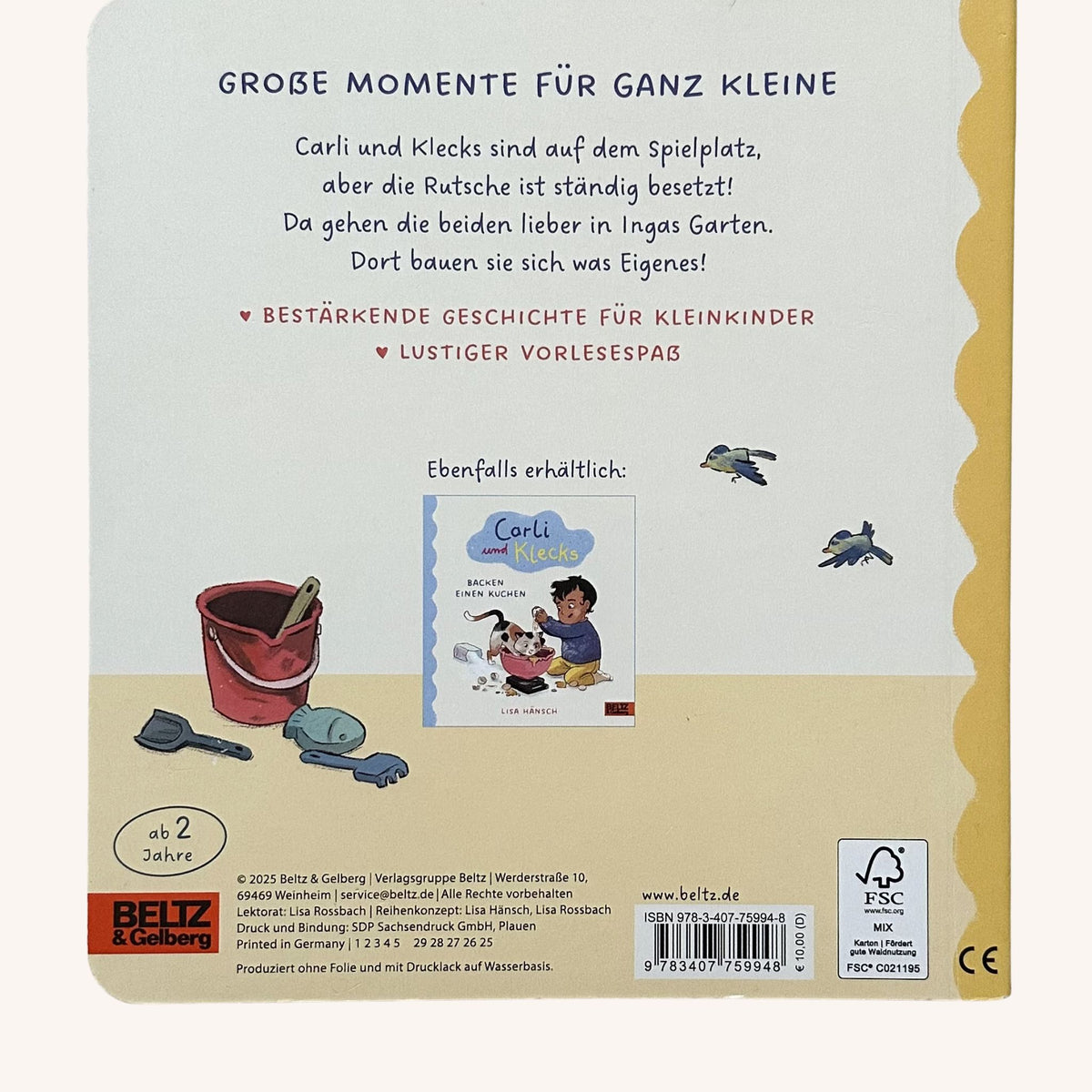 Carli und Klecks gehen auf den Spielplatz