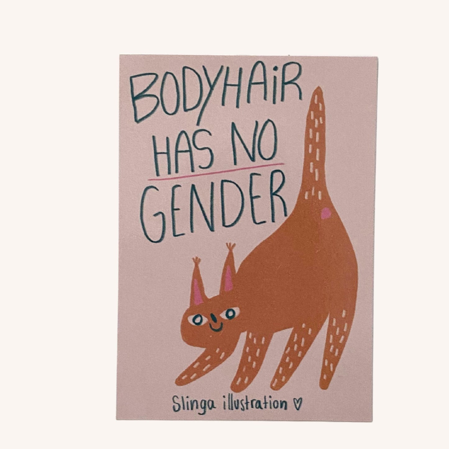 Bodyhair Has No Gender - Sticker
