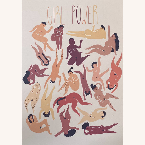 Girl Power Print Haut
